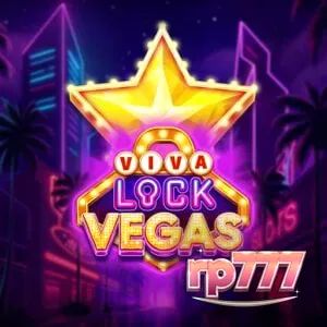 Tampilan visual slot Viva Lock Vegas dengan simbol buah dan neon